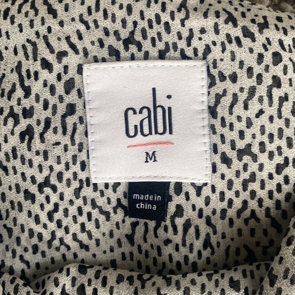 Cabi Sleeveless Strappy Tank Blouse Ruffled Collar & Back, B&W, Women’s M - Picture 7 of 16